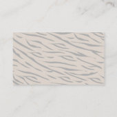 Tiger Taupe Baby Dusche Windeln Raffle Ticket Begleitkarte (Rückseite)