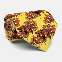 Tiger Team Mascot Fußball Basketball Necktie