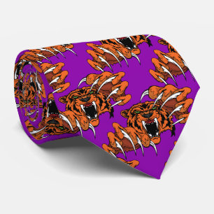 Tiger Team Mascot Fußball Basketball Necktie Krawatte