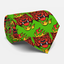 Tiger Team Mascot Fußball Basketball Necktie Krawatte