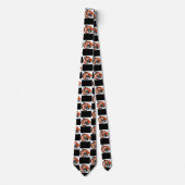 Tiger Team Mascot Fußball Basketball Necktie Krawatte (Vorderseite)