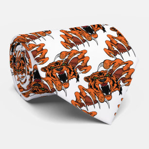 Tiger Team Mascot Fußball Basketball Necktie Krawatte