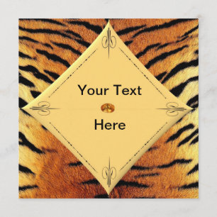 Tiger Template Einladung