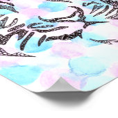 Tiger Tessellation Muster Plakatpapier Poster (Ecke)