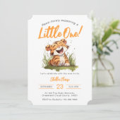 Tiger Themed Baby Dusche Einladung (Stehend Vorderseite)