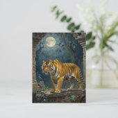 Tiger Themed | Keeping in Touch Postkarte (Stehend Vorderseite)