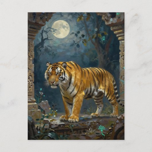 Tiger Themed | Keeping in Touch Postkarte (Vorderseite)