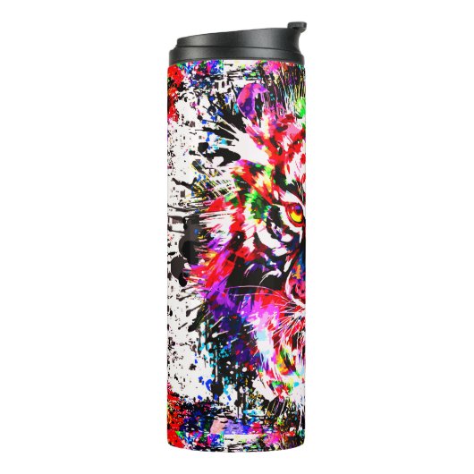 Tiger Thermal Tumbler | Farbenfrohe Tigerreise Thermosbecher (Nach links gedreht)
