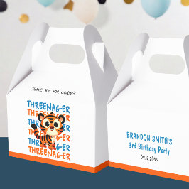 Tiger Threenager Junge 3. Geburtstag Party Vielen Geschenkschachtel
