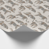 Tiger Tier Pink Modern Geschenkpapier (Ecke)