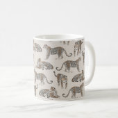 Tiger Tier Pink Modern Kaffeetasse (VorderseiteRechts)
