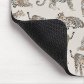 Tiger Tier Pink Modern Mousepad (Ecke)