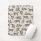 Tiger Tier Pink Modern Mousepad (Mit Mouse)