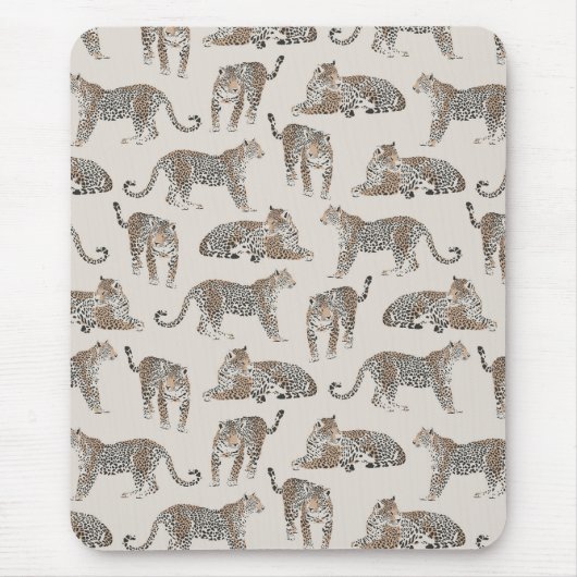 Tiger Tier Pink Modern Mousepad (Vorne)