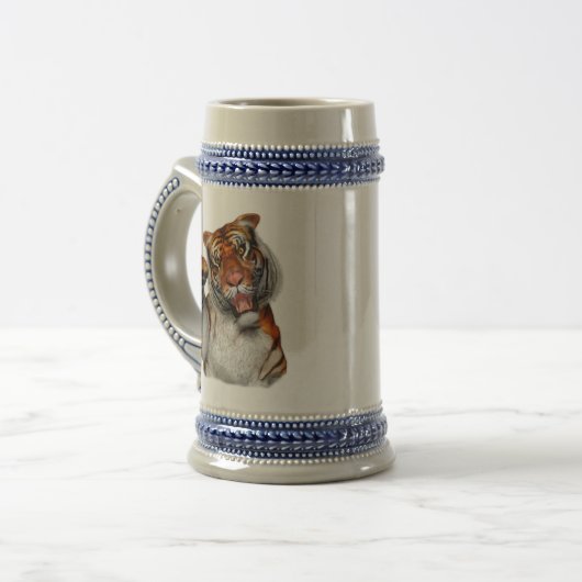 Tiger, Tiger Beer Stein Bierglas (Vorderseite Links)