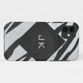 Tiger Tiger Black/White Print Case-Mate iPhone Hülle (Rückseite (Horizontal))