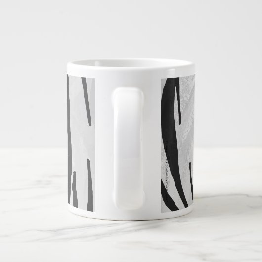Tiger Tiger Black/White Print Jumbo-Tasse (Rückseite)