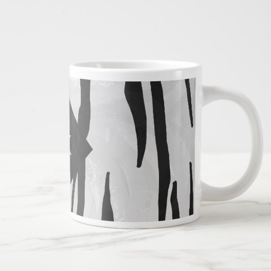 Tiger Tiger Black/White Print Jumbo-Tasse (Rechts)