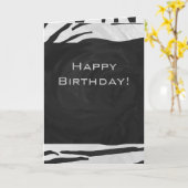 Tiger Tiger Black/White Print Karte (Gelbe Blume)