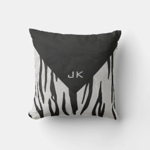 Tiger Tiger Black/White Print Kissen