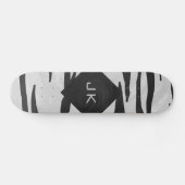 Tiger Tiger Black/White Print Skateboard (Horizontal)