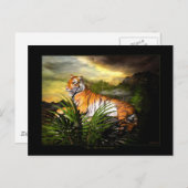 Tiger, Tiger, brennende helle Postkarte (Vorne/Hinten)