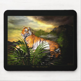Tiger, Tiger, brennendes helles Mousepad