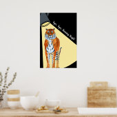 Tiger, Tiger, brennendes Licht Poster (Küche)