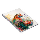 Tiger Tiger Burning Bright Notizblock (Rechte Seite)