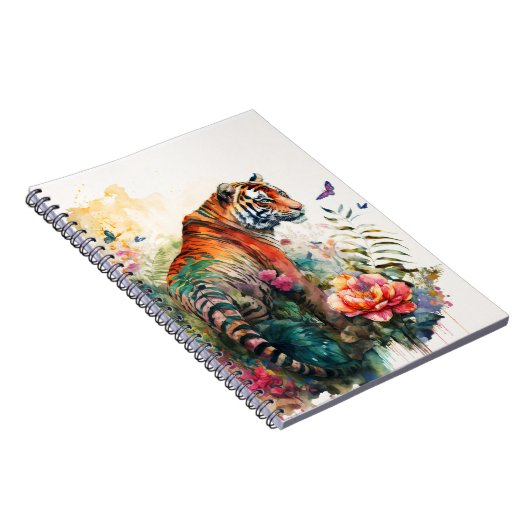 Tiger Tiger Burning Bright Notizblock (Rechte Seite)