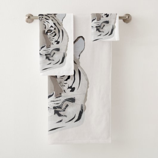 Tiger, tiger face, symbol of 2022 badhandtuch set (Insitu)
