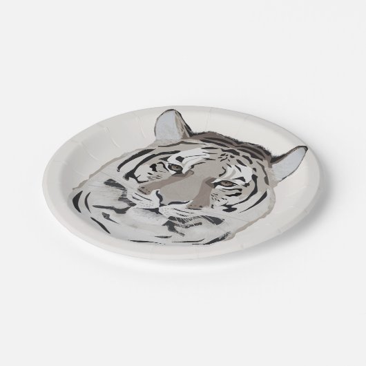 Tiger, tiger face, symbol of 2022 pappteller (Schrägansicht)