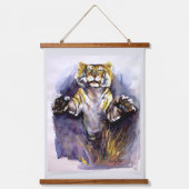 Tiger Tiger Hanging Tapestry Wandteppich Mit Holzrahmen (Vorderseite)