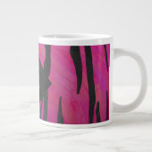 Tiger Tiger Hot Pink und Schwarz Print Muster Jumbo-Tasse (Rechts)