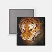 Tiger, Tiger in der Nacht... Magnet (Vorderseite/Rückseite)