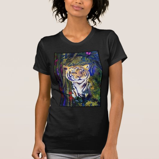 Tiger, Tiger in der Nacht T-Shirt (Vorderseite)