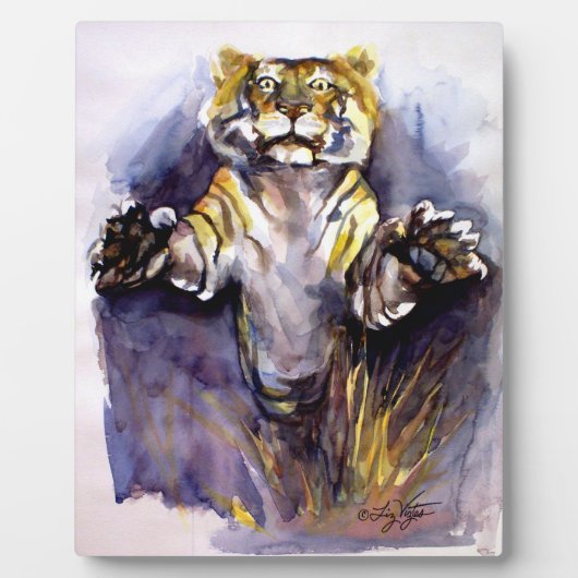 Tiger Tiger Plaque Fotoplatte (Vorderseite)