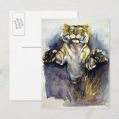 Tiger Tiger Postcard Postkarte (Vorne/Hinten)