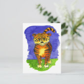Tiger-Tiger Postkarte (Stehend Vorderseite)