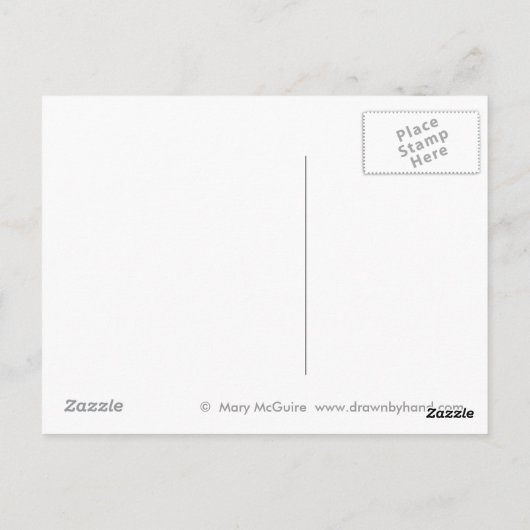 Tiger-Tiger Postkarte (Rückseite)