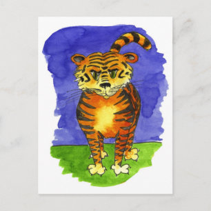 Tiger-Tiger Postkarte