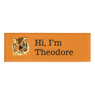 Tiger-Tiger-Tiger Namenschild