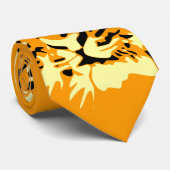 Tiger-Tiger-Tiger (Orange!) Krawatte (Gerollt)