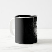 Tiger, Tigerfotografie, atemberaubend, Zweifarbige Tasse (Vorderseite Links)
