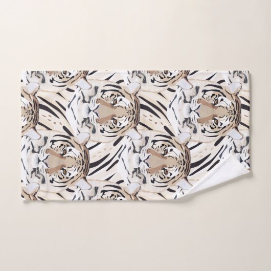 Tiger, Tigergesicht, Symbol von 2022 Badhandtuch Set (Handtuch)