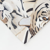 Tiger, Tigergesicht, Symbol von 2022 Fleecedecke (Ecke)