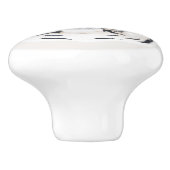 Tiger, Tigergesicht, Symbol von 2022 Keramikknauf (Seitenansicht)