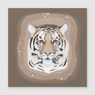 Tiger, Tigergesicht, Symbol von 2022 Magnetkarte