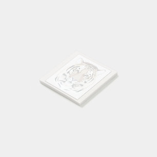 Tiger, Tigergesicht, Symbol von 2022 Post-it Klebezettel