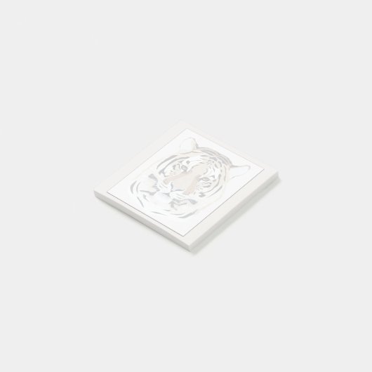 Tiger, Tigergesicht, Symbol von 2022 Post-it Klebezettel (angewinkelt)